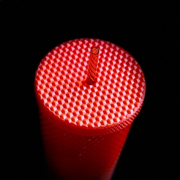 Starbucks Halloween Orange Studded Cup Pearlized Bling Tumbler 24oz Venti New - Picture 10 of 14